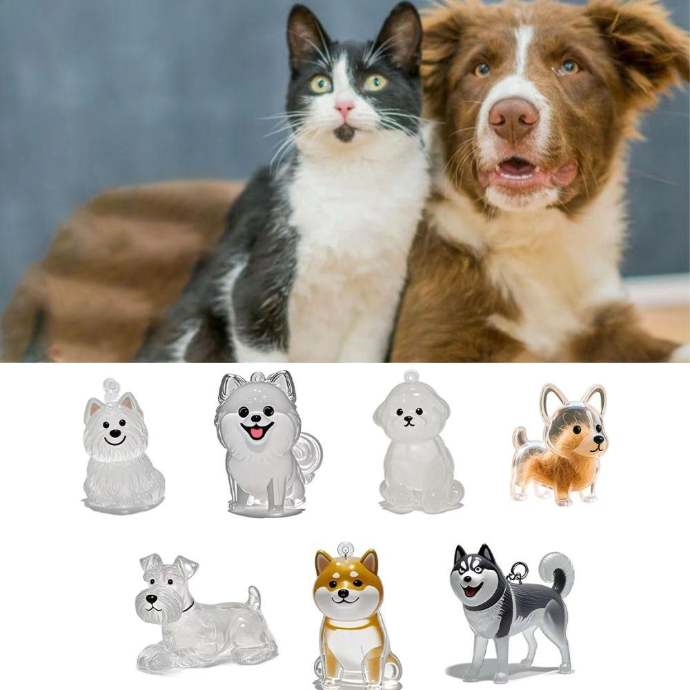 Transparent Dog Hair Collection Bichon Husky Corgi Portable Dog Hair Storage Capsule Gifts Dog Hair Storage Box Gift Giving