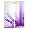 Flowers Purple Petals Beautiful Tulle Curtains For Living Room Sheer Curtain Bedroom Voile Decorative Window Treatments