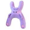Children Car Seat Travel Pillow with H-Shaped Plush Side Handle Design, Soft Cushioned Filling and Top Loop for Child Ride Trip