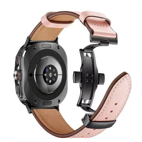 Premium Leather Strap For Samsung Galaxy Watch 8 Classic 46mm/44mm 40mm High-end Bracelet Wristband Galaxy Watch Ultra 2026 Belt