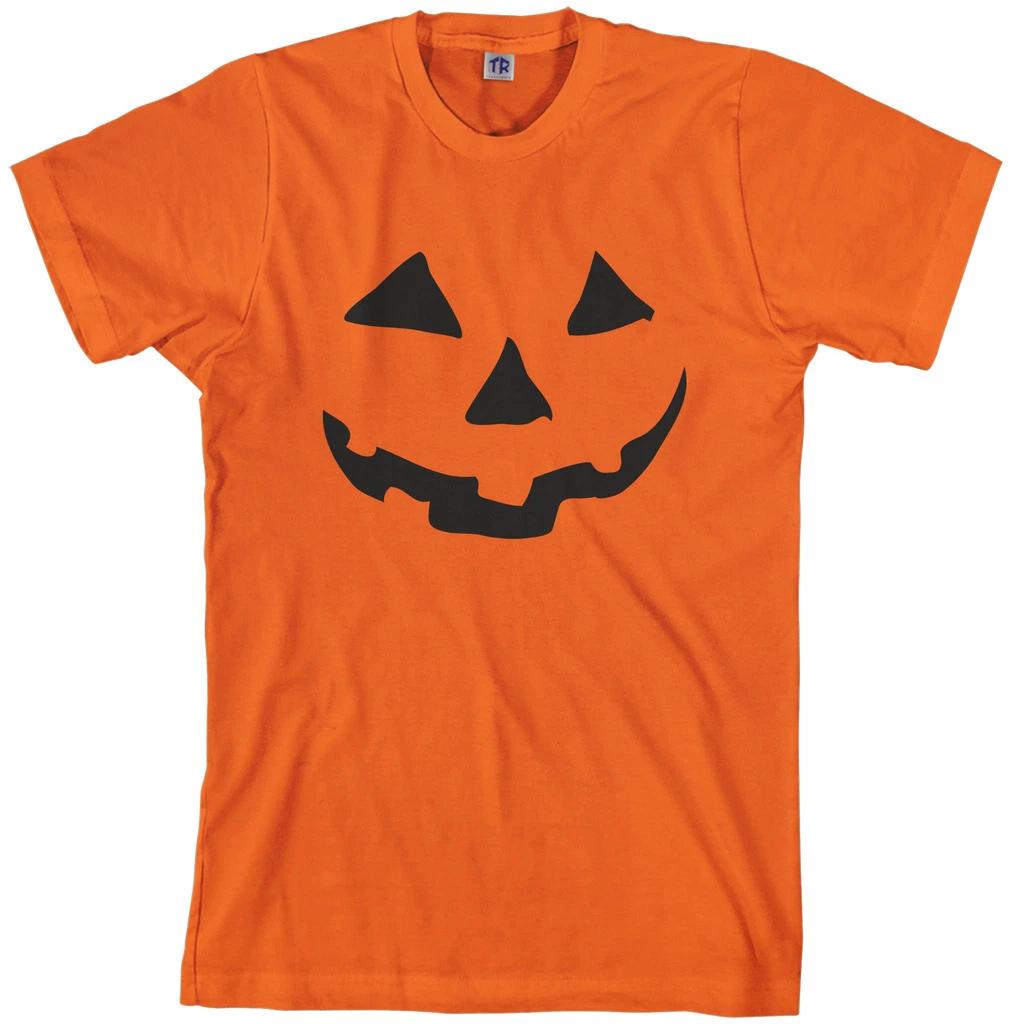 Threadrock Men s Halloween Pumpkin Face T shirt Jack O Lantern XL