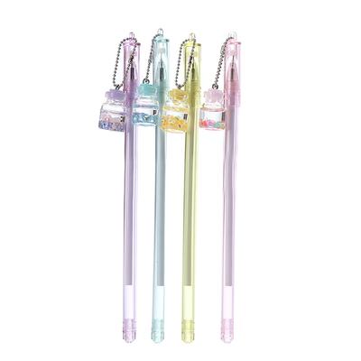 Závěsná pera na láhev Kawaii psací potřeby Roztomilá pera Novinka Cool Pen Studentské gelové pero