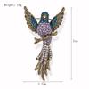Exquisite Full Crystal Luxury Hummingbird Brooches Badges for Women Men High-end Classic Animal Pins Buckles