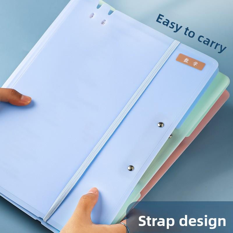 Strap Multifunctional Design A3 File Folder Multifunction Clipboard Document Classification Organizer Stationery