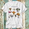Edible Wild Mushroom Herbs Plants T-Shirt Top Design Unisex Ladies Mens Tee Retro Fashion Vintage Shirt S786