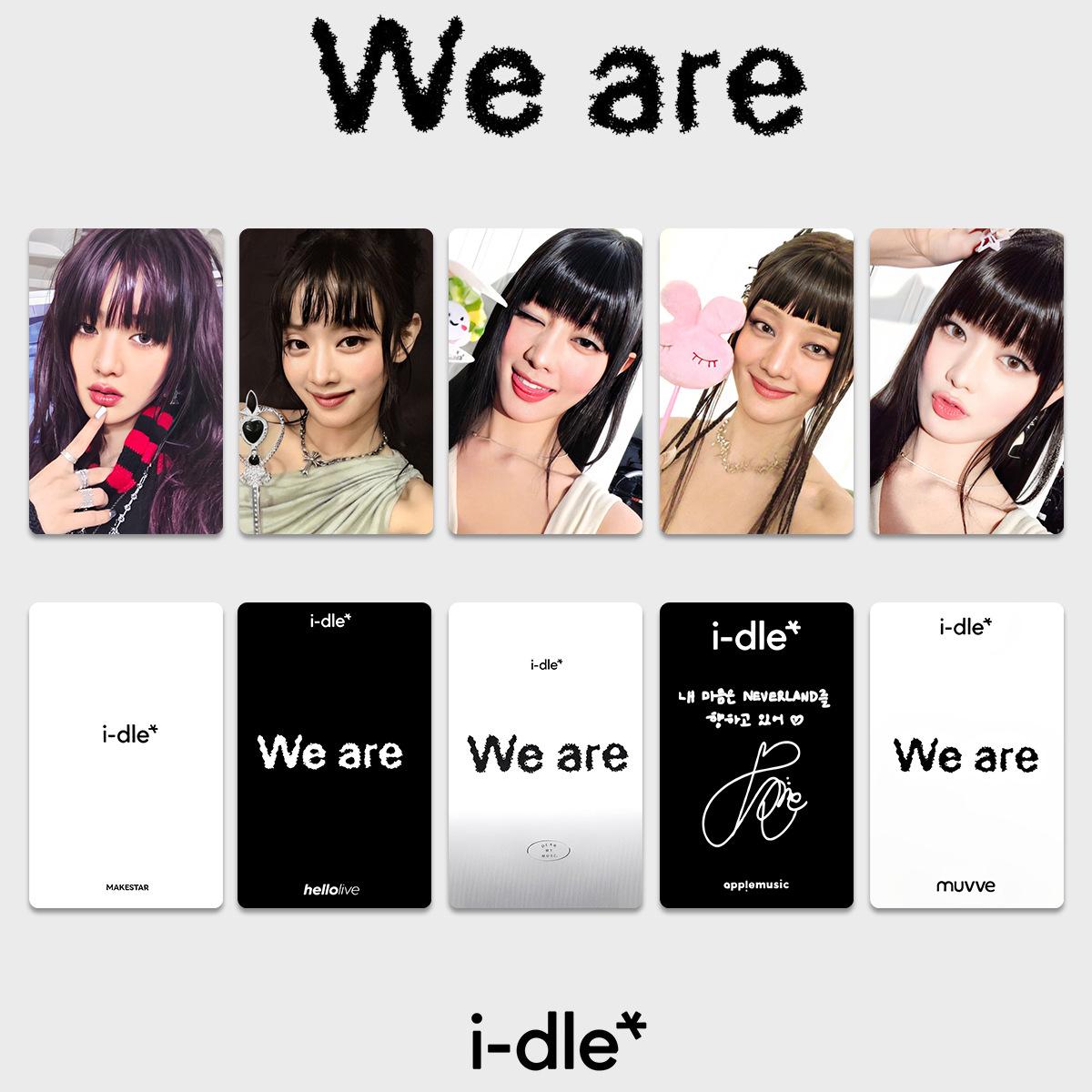 (G)I-DLE We Are Album Photocards: Random Bonus Cards Featuring Song Yuqi