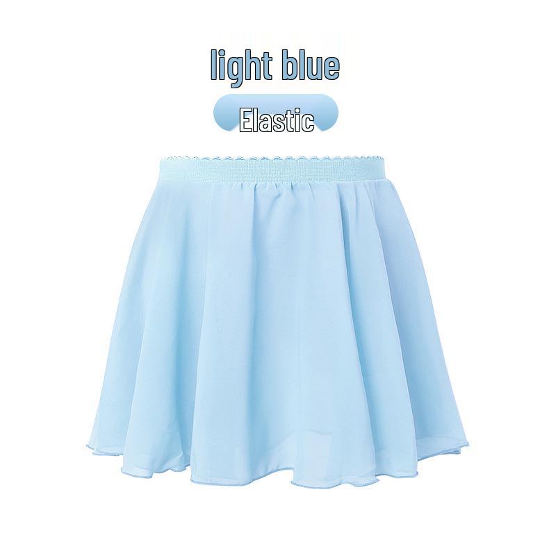 Mädchen Chiffon Elastischer Tanzrock – Leichte Übungskleidung