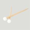 Double Head Drum Hammer Practice Playing Drum Mallets Timpani Drumsticks Percussion Instrument Felt Head Drum Sticks