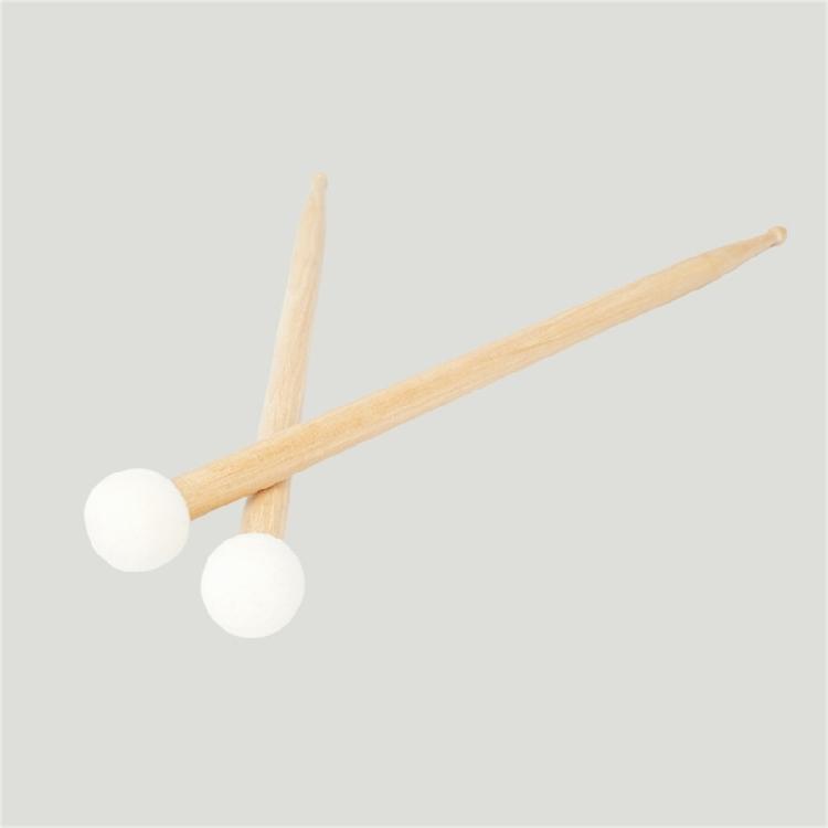 Double Head Drum Hammer Practice Playing Drum Mallets Timpani Drumsticks Percussion Instrument Felt Head Drum Sticks