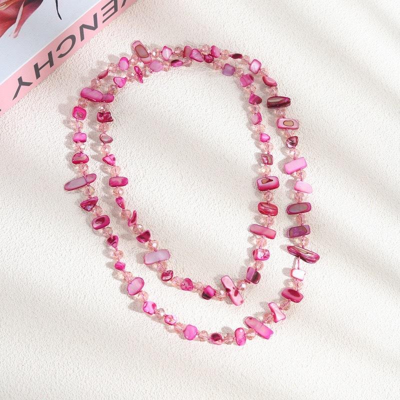 

Bohemian Shell Beaded Necklace Light Luxury Niche Vacation Style Collarbone Chain National Style Temperament High Sense Item Decoration