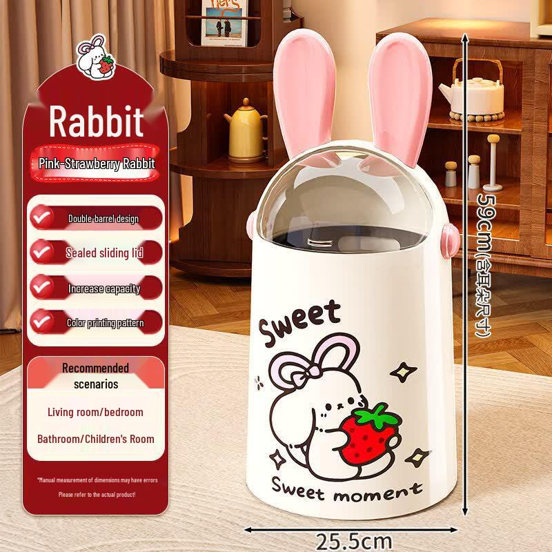 BoYiDuo Rabbit Ear Waste Bin