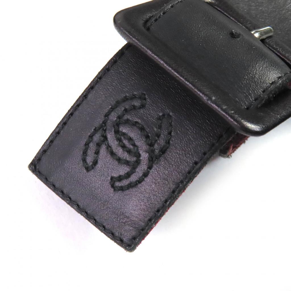 Excellent CHANEL Knee-high boots COCO Mark patent leather long boots with 38.5 Used