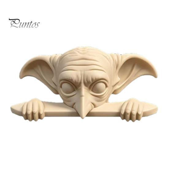 Magic Lover Birthday Present 3D Printed Elf Ornament, Computer Monitor Decoration, Miniature Pointed Edge Decoration Ear Magical Figurine, Collectable