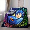 1Pc Mega Man One Artwork Blanket Soft And Comfortable Casual Warm Camping Travel Christmas Halloween Xmas Gift M92925