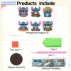 6Pcs DIY Diamond Painting Refrigerator Magnets, Disney Stitch, Cross-stitch Round Diamond Handicraft Home Decoration Gift