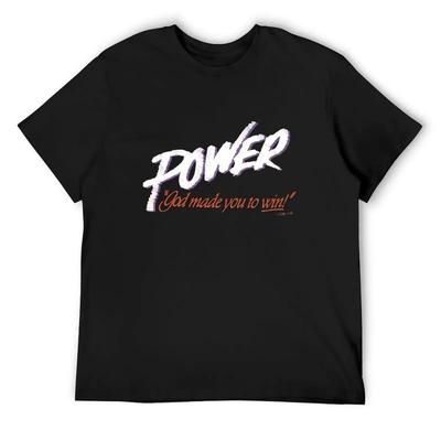 POWER God Made You To Win T-Shirt Plus Size Tops Summer Shirt Aesthetic Clothing Graphic T Shirts Black T-shirts for Men