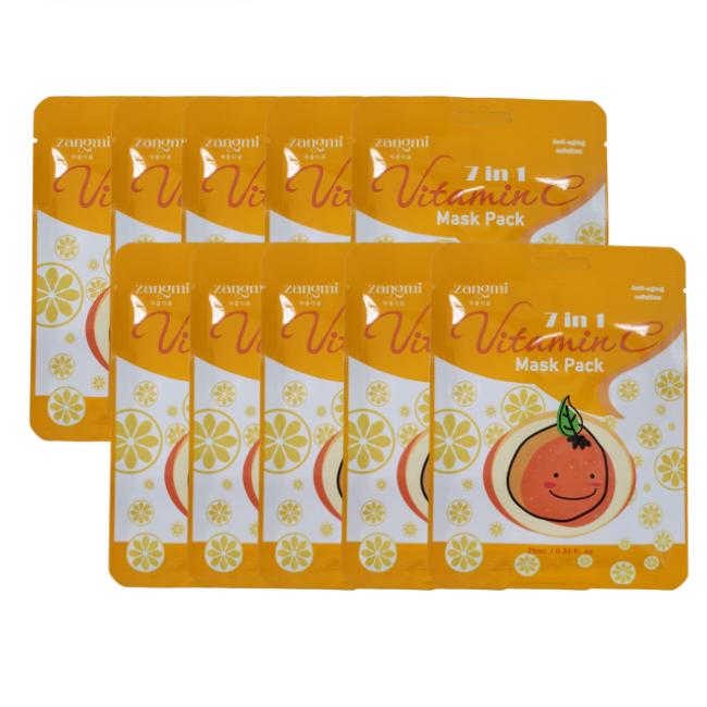 zangmi 7 in 1 Mask Pack Collagen Mask Pack (25mL x 10ea) , Vitamin C Mask Pack (25mL x 10ea) (8 Options)