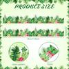 12 Pcs Boho Greenery Magnetic Border Tropical Leaves Bulletin Board Border Greenery Plant Strips Trim Bulletin Board Decorations for Back To School