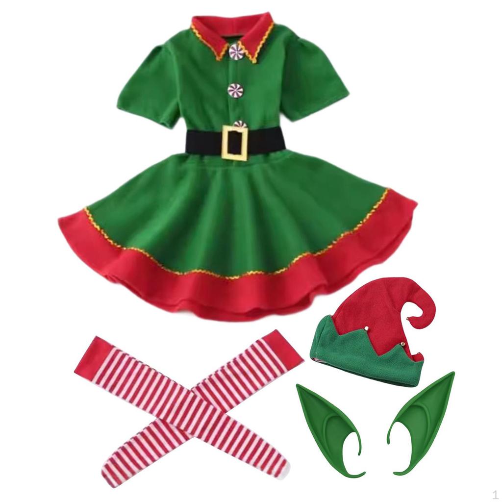 Christmas Costume Elf Dress Up Cosplay for Masquerade Party Halloween