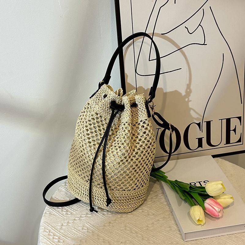 

Сумка-ведро ручной работы, однотонная, женская, через плечо, дышащая, сумка для мамы, сумка для отпуска, нишевый дизайн, который нравится женщинам