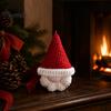 Faceless Gnome Decorations Hand Crochet Christmas Ornaments, Knitted Hanging Decorations, Woolen Holiday Gifts Yarn Elf Pendants for Tree Home