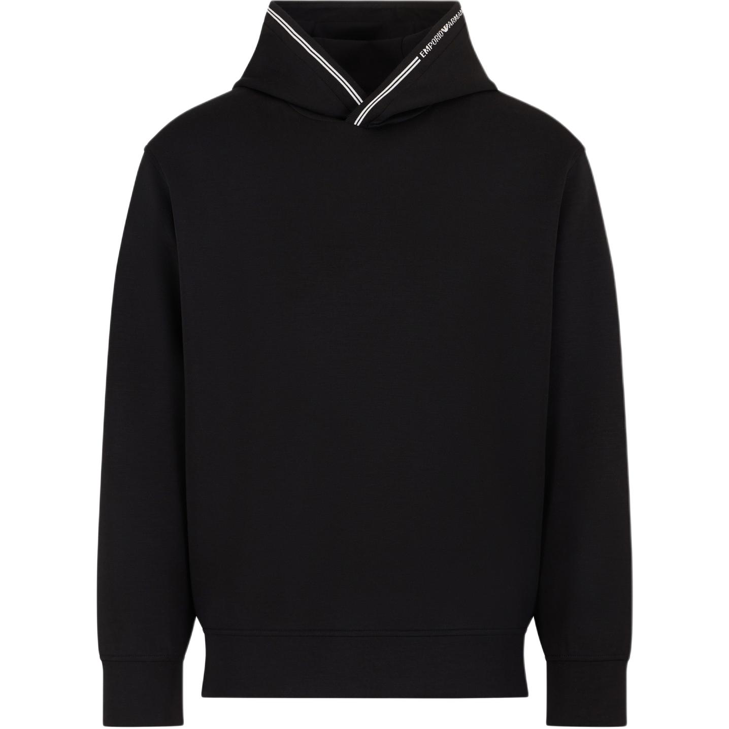 

Emporio Armani FW24 Letter Logo Jacquard Striped Casual Hoodie Men hoodies Black 6D1M99-1JRRZ-0999 L