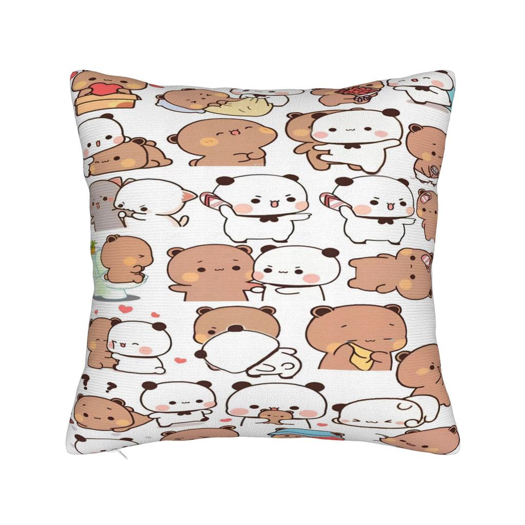 Bear Cartoon Cute Bubu Dudu Pillow Cover Pillow Case For Sofa Home Decoration Cushion Cover Polyester Pattern Pillowcases