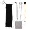Portable Tuning Fork Set Aluminum Alloy 128hz Tuning Fork with Reflex Hammer for Relaxation