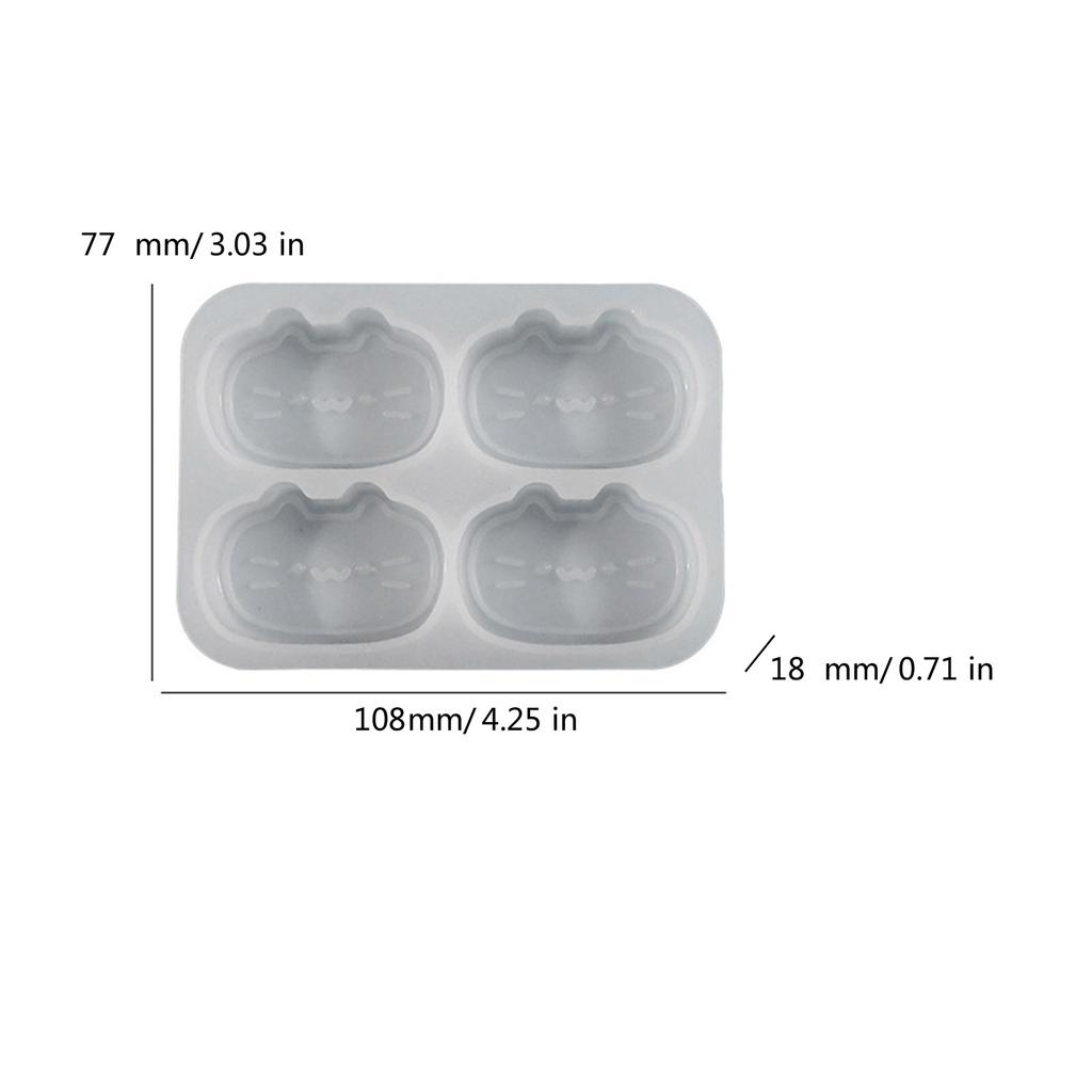 Cats Cheese Squeeze Toy Silicone Molds Animal Anxiety Reliefs Hand Finger Toy Molds Epoxys Resin Molds for Kid Girl