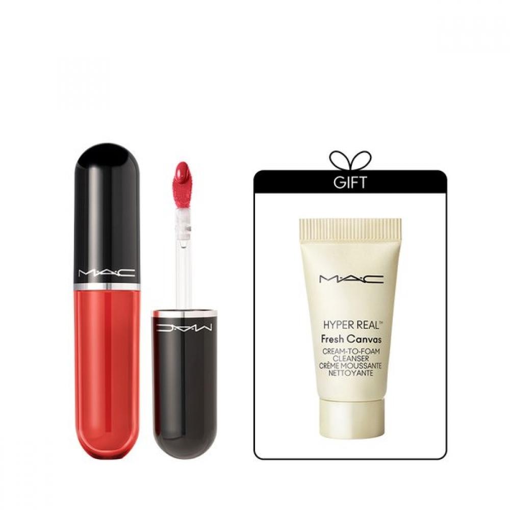 M.a.c Lustreglass Lip Tint + Gift Foam Cleanser 5ml cake topper