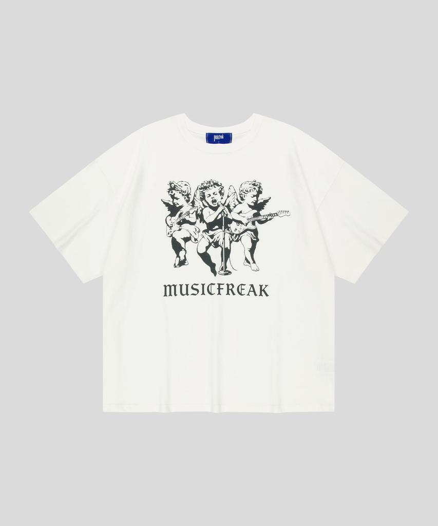 Myujigpeulikeu A Band Of Angels T-Shirt - White