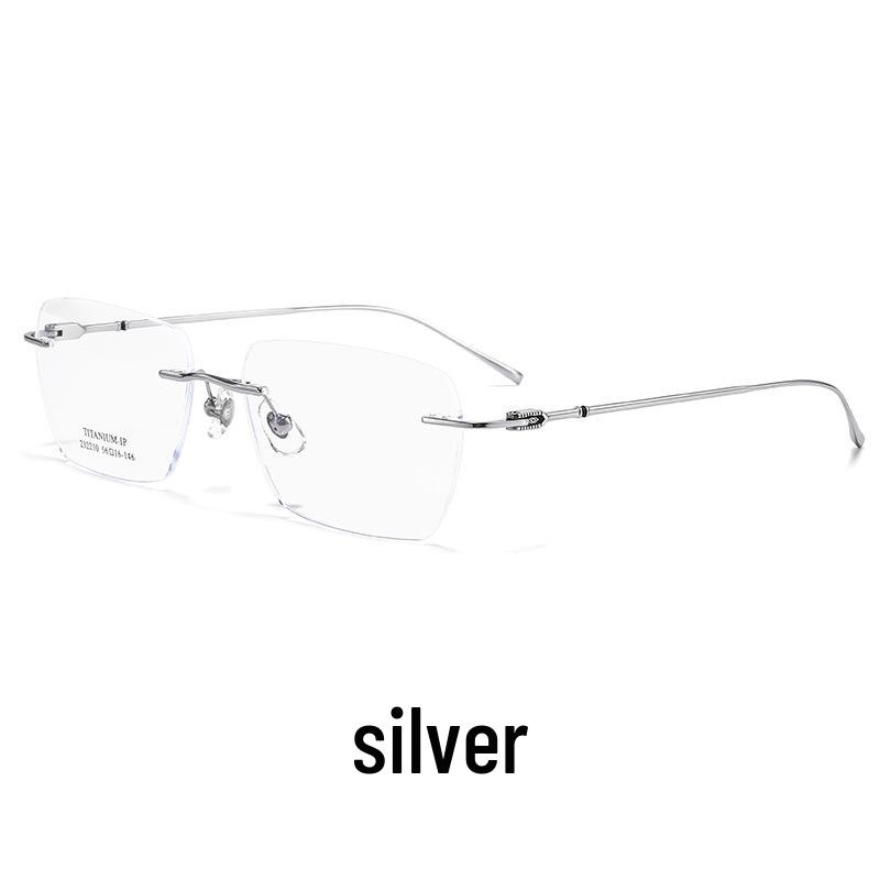 Danyang Ultralight Rimless Titanium Prescription Glasses - Slimming, Versatile Fashion for Men & Women