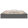Ottoman Bed Frame Dark Grey 152 x 203 cm Fabric