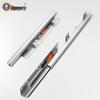 Two-Section Damping Side Mount Drawer Slide for Cabinets - Hole-Free, Hidden Bottom Guide Rail
