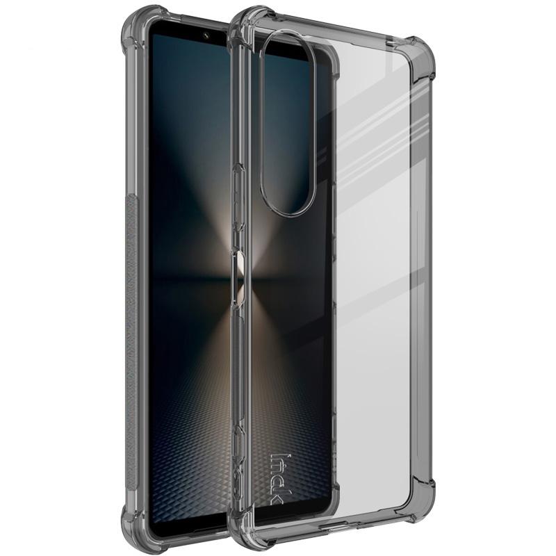 

IMAK For Sony Xperia 1 VI Case TPU Phone Cover Four Corners Air Cushion Transparent Black