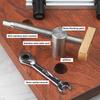 Woodworking Desktop Vise Tenon Locking Bar Fixing Tool Brass Retaining Block Woodworking DIY