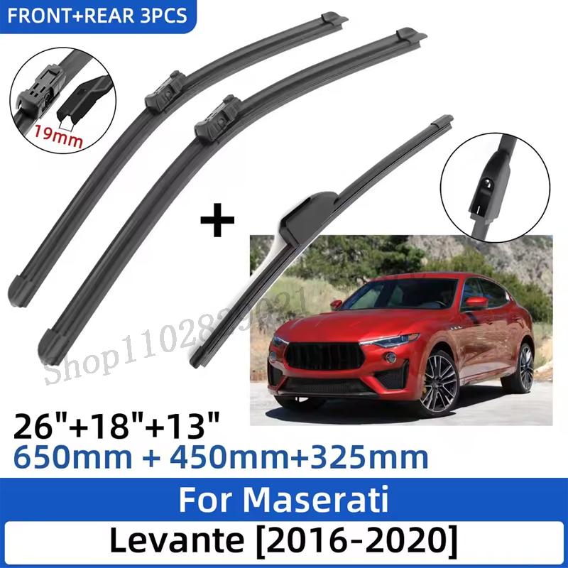 Per Maserati Levante 2016- 26"+18"+13" Spazzole Tergicristallo Anteriori Posteriori Accessori Tagliavetri Parabrezza