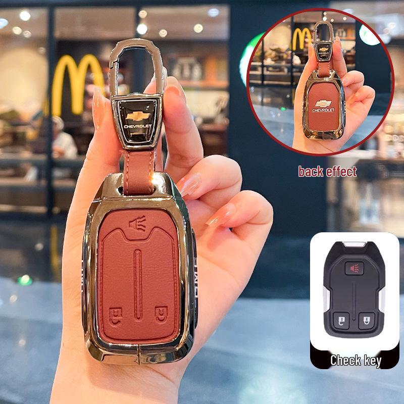 Chevrolet K5 Trax Cruze Sleuteletui - Star Milesuo Metalen Gesp Volledige Dekking Shell