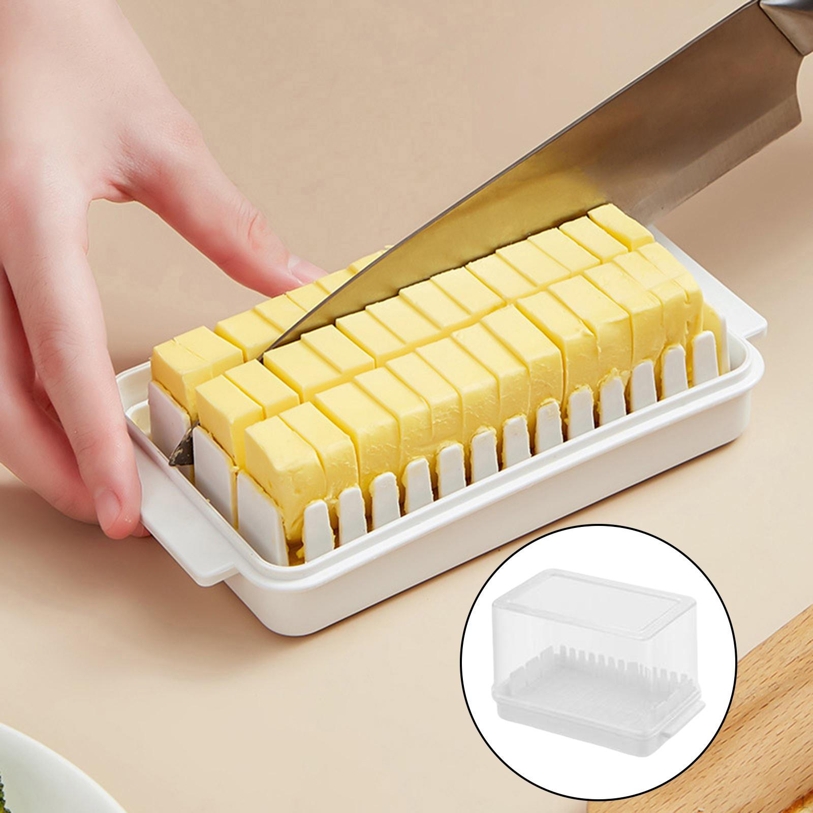 

Butter Cutting Storage Box Cheese Organizer Transparent Multipurpose for L