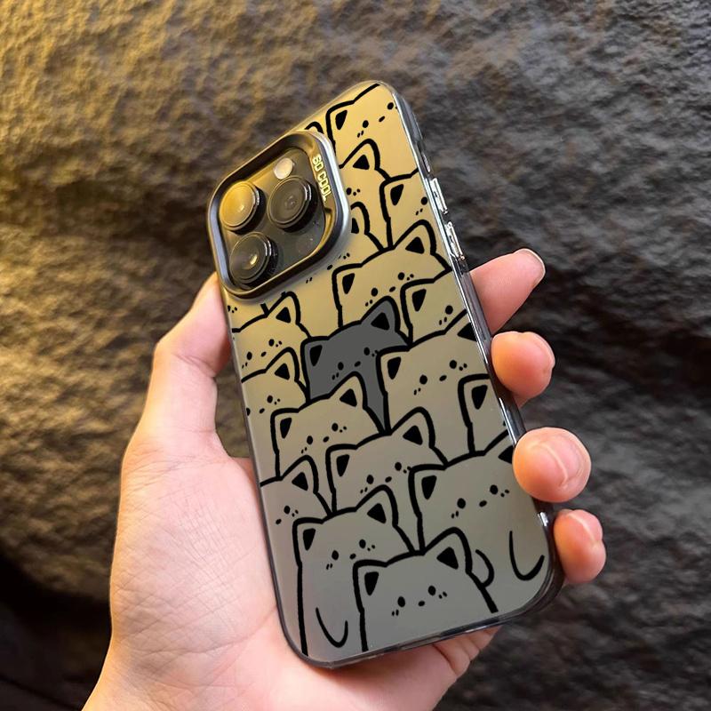 Kitten Pattern Mobile Phone Case For  Mi 13 12 11 Lite 5G NE 14 13T 12T Poco X6 X5 F5 M6 Pro Matte Laser Shockproof Cover