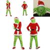 Halloween And Christmas Grinch Stole Christ Cosplay Costume Accessory Set For Party Wear