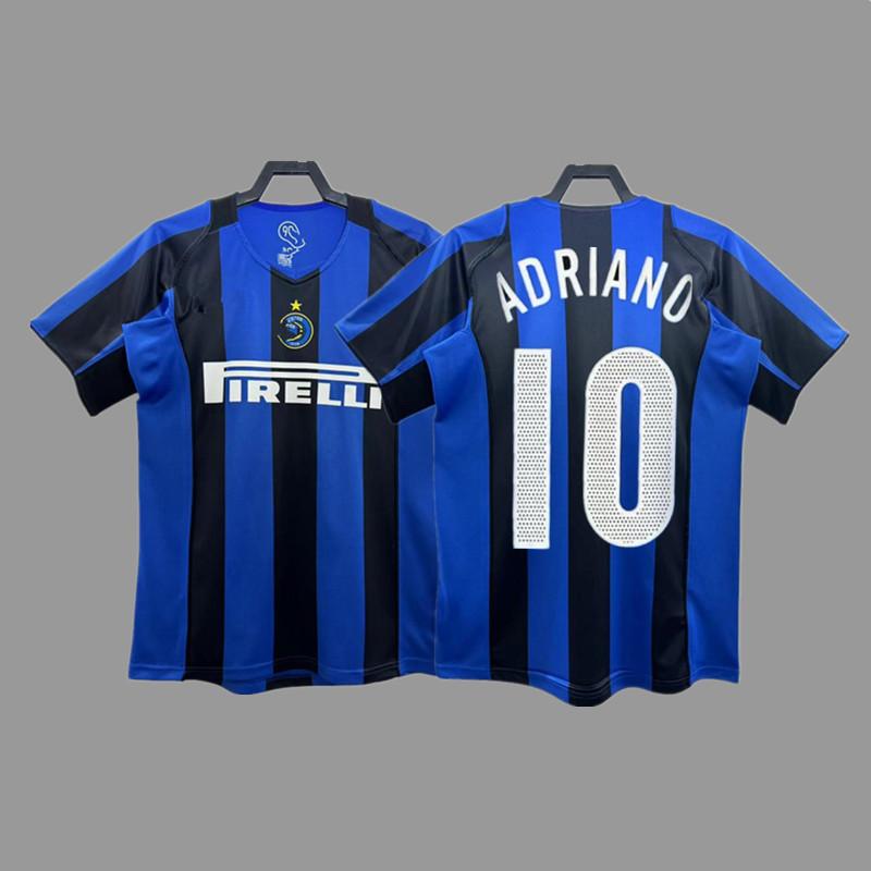Inter Retro Jersey Football Jersey Classic Baggio Ronaldo Zanetti Figo Adriano Jersey