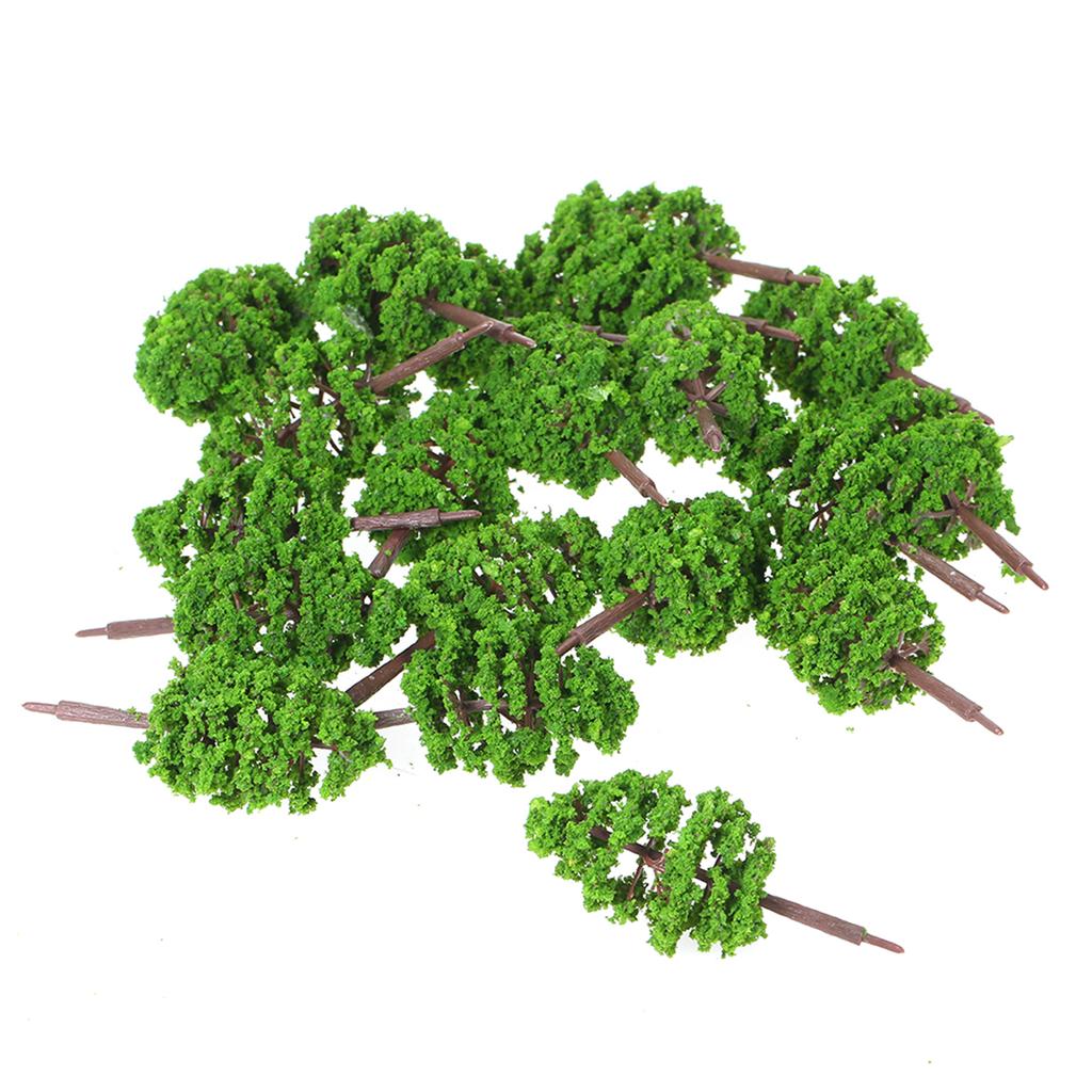 20 Pcs 70mm Scale Arctural  Model Trees Railroad Layout Garden Landscape Scenery  atures Tree Building Kits Toy for Kids   2