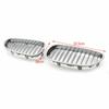 Chrome Front Car Kidney Grille For BMW E60 E61 5 Series M5 2003 2004-2009