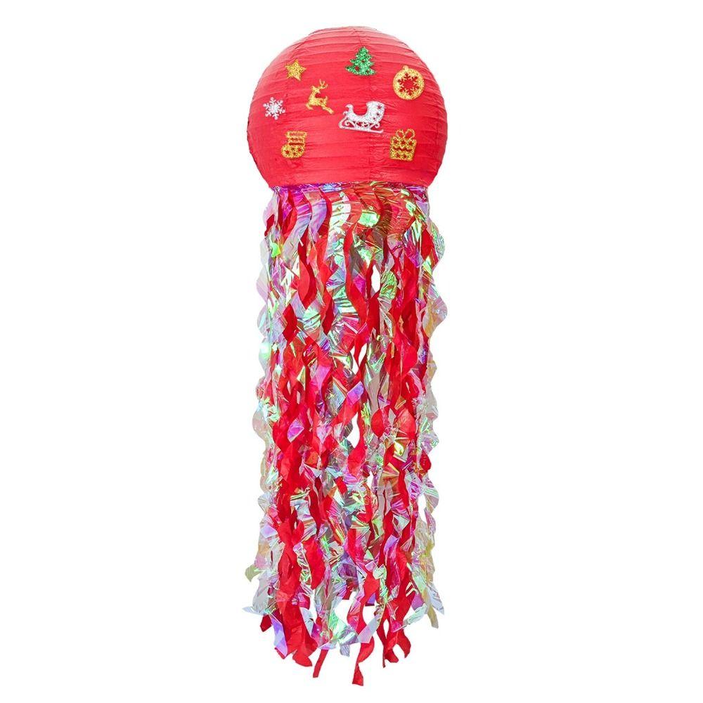 DIY Vánoční papírové lampiony Santa závěsný lampion Nová vánoční papírová koule Vánoce