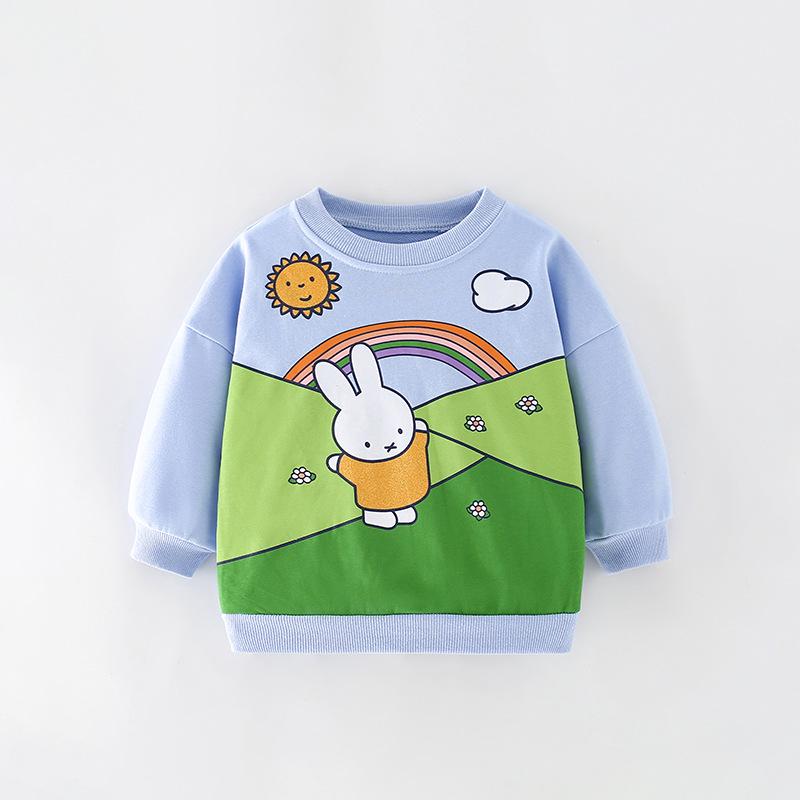 

Европейская и американская мультяшная толстовка с круглым вырезом и длинным рукавом для маленьких девочек - Осенняя мода 90