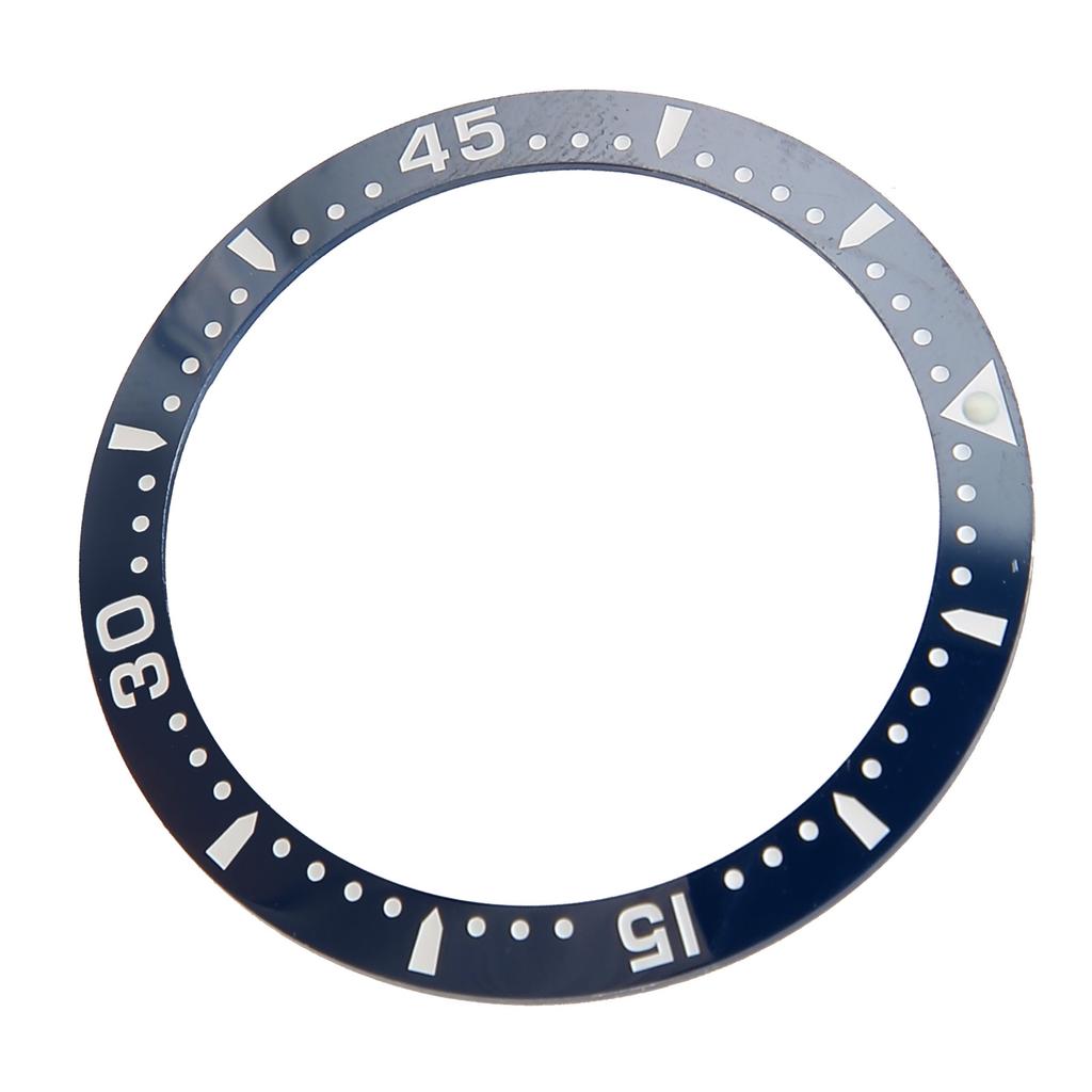 Ceramic Watch Bezel Ring Professional 38.6mm Watch Bezel Insert Replacement Parts Accessory for Repairer Blue Base