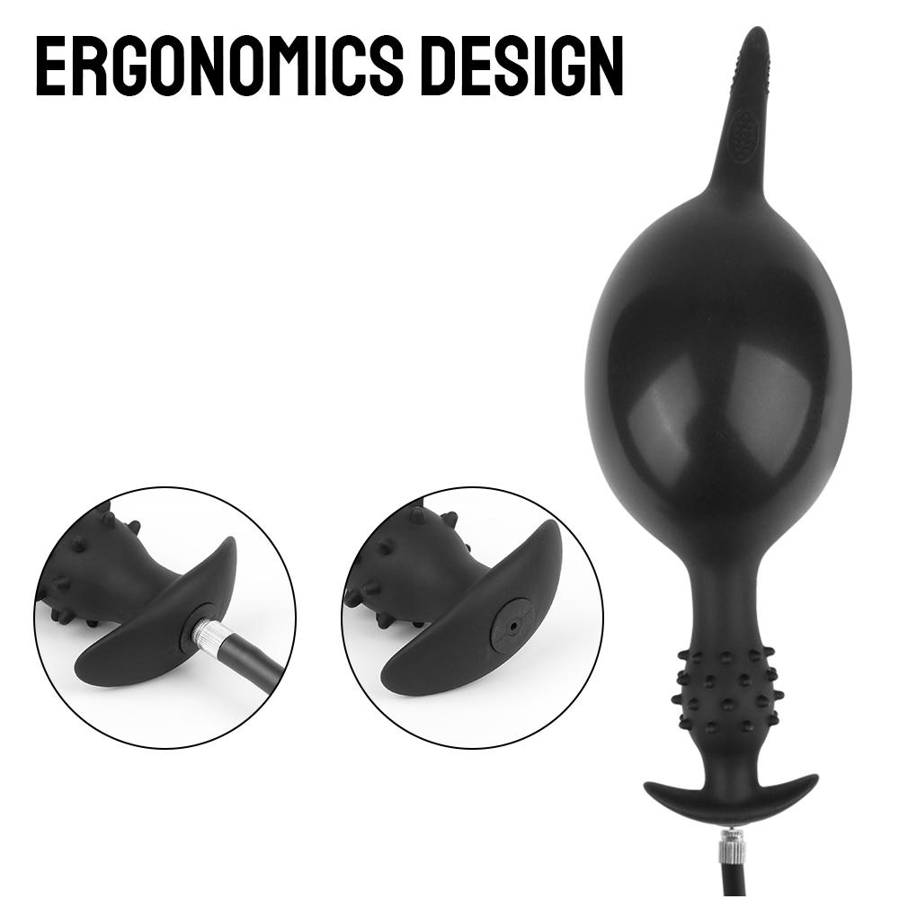 Langer Analdilatator Riesiger Analplug Dildopumpe Aufblasbare Lieferungen für Erwachsene Butt Plug Sexspielzeug für Frauen/Männer Masturbieren