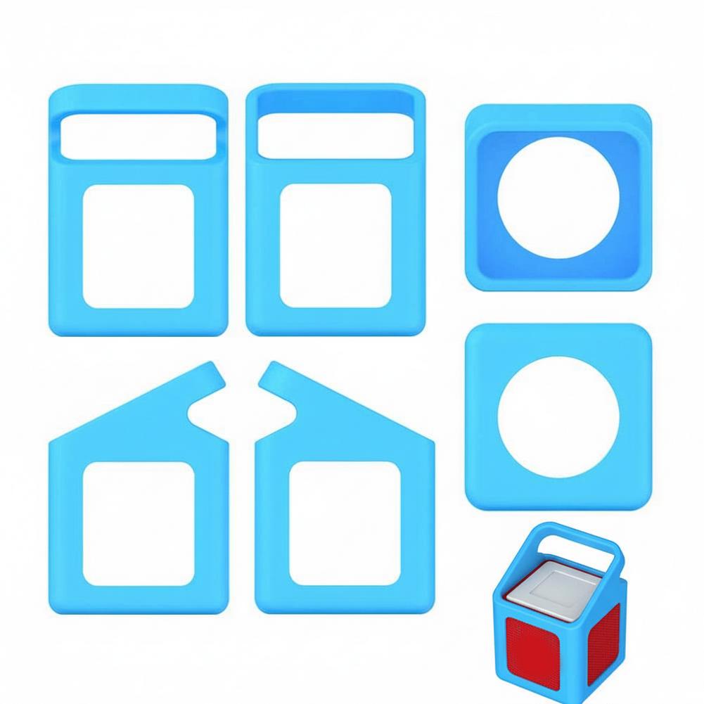 

For Tonies Toniebox 1 Speaker Silicone Handle Protective Cover Anti Drop Simple Solid Color Soft Shell