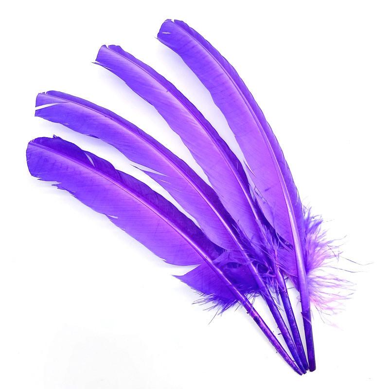 100pcs Natural Turkey Feathers Christmas Wedding Party Dress Decorations Accessories Pheasant Plumes Table Centerpieces 25-30CM